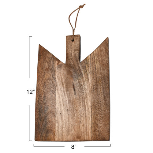 Creative Co-Op Mango Wood Ladles Set of 3 in Printed Drawstring Bag main image 1